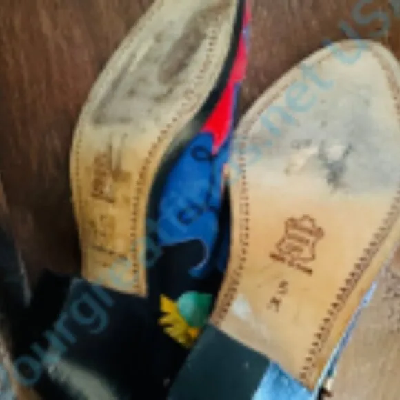 Zalo Leather Horse Western Themed Booties Size 5 Spain