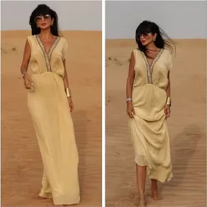 Zara limited edition sequin embroidered beaded maxi dress size S