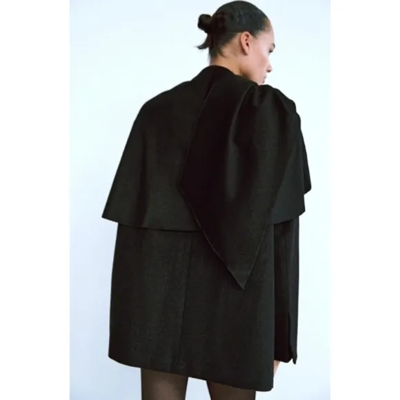 Zara Oversized Wool Scarf Blazer size M/L
