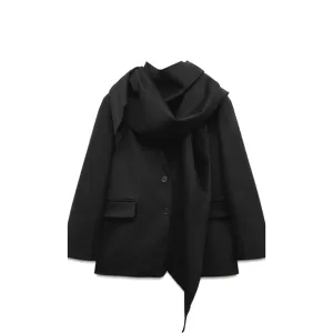 Zara Oversized Wool Scarf Blazer size M/L