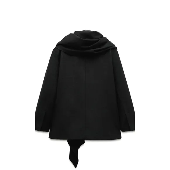 Zara Oversized Wool Scarf Blazer size M/L